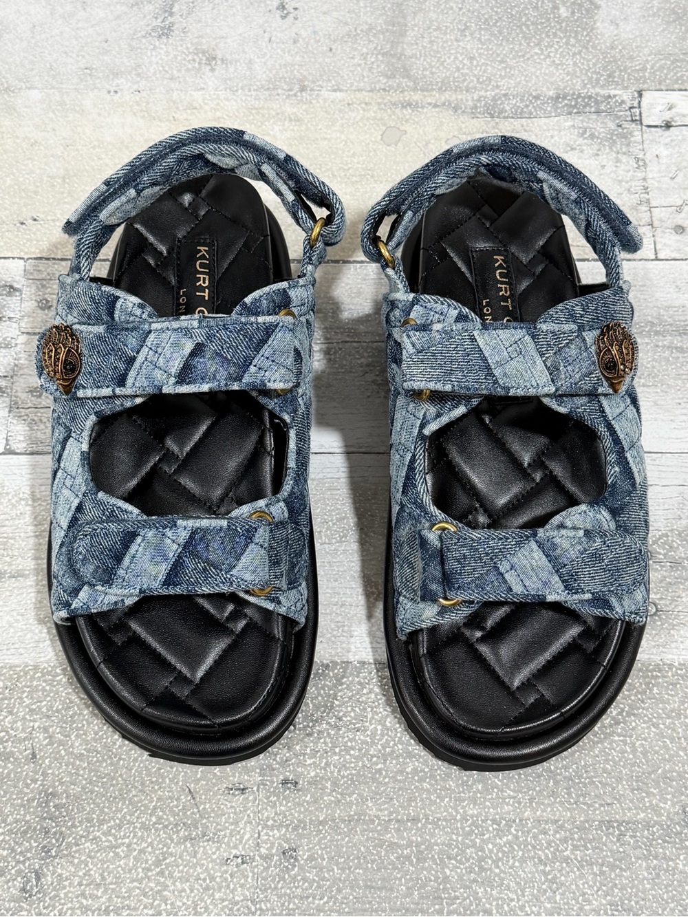 KURT GEIGER LONDON ORSON SANDAL - NAVY - SZ - 6.5 .US - Picture 2 of 10